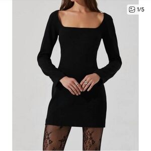 Astr Black Dress